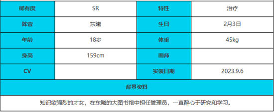 《绯色回响》手游 李瑾角色介绍 最新攻略