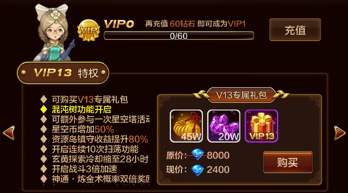 《造化之门》vip特权一览表